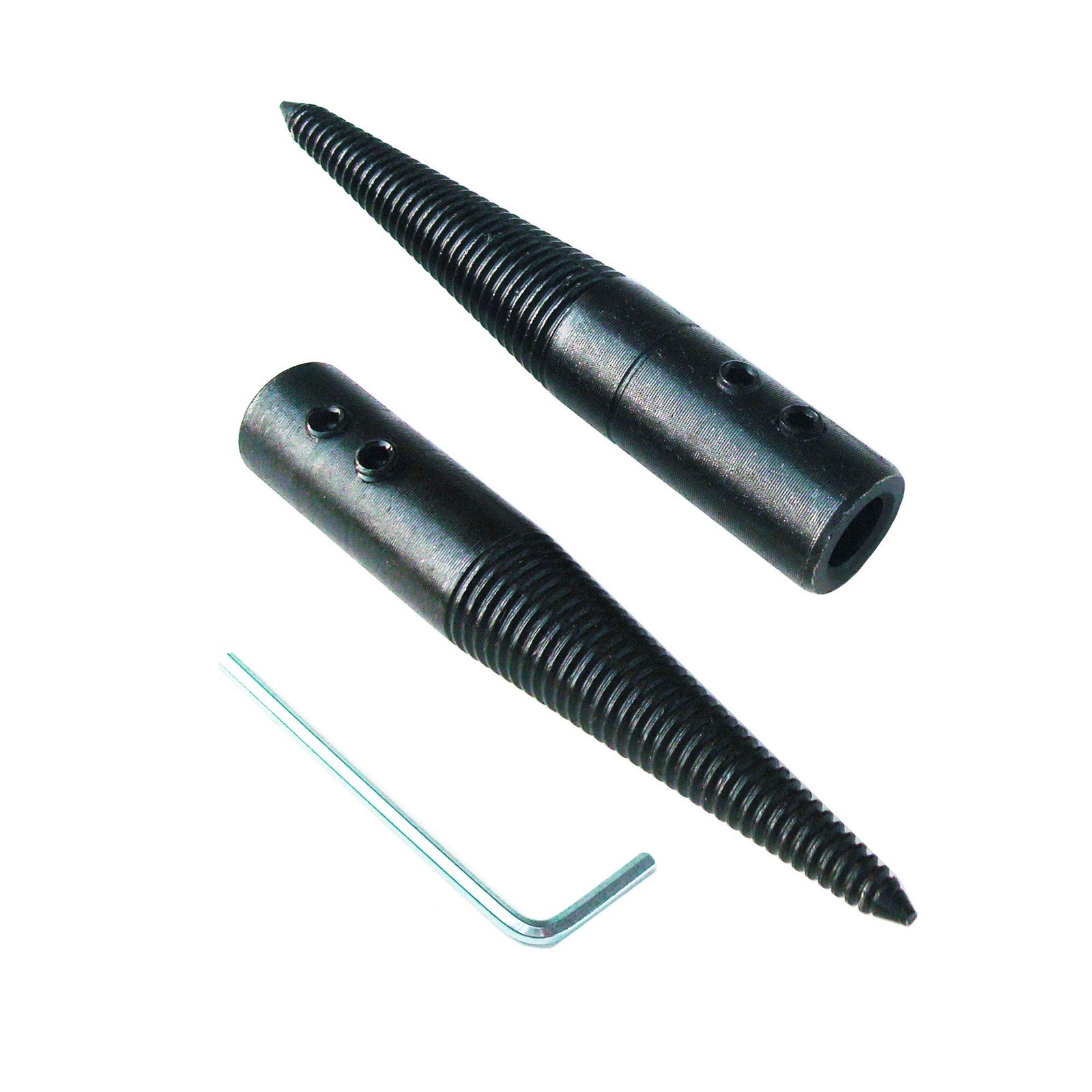 Tapered Spindle Adapter Threaded for Bench Grinder Buffing Polishing Black