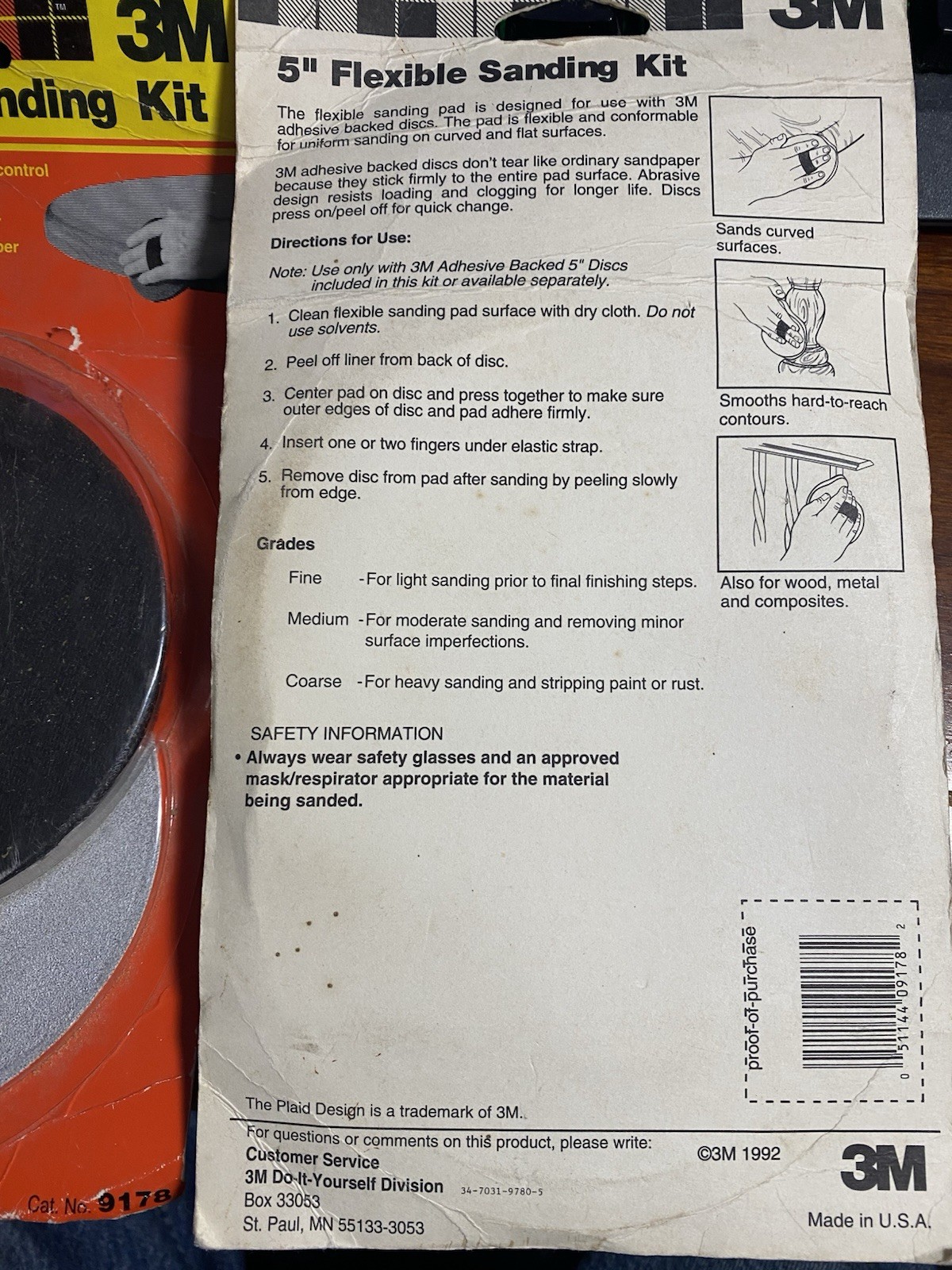 Lot of TWO (2) 3M 9178NA 5″ Flexible Sanding Kits – Made in USA