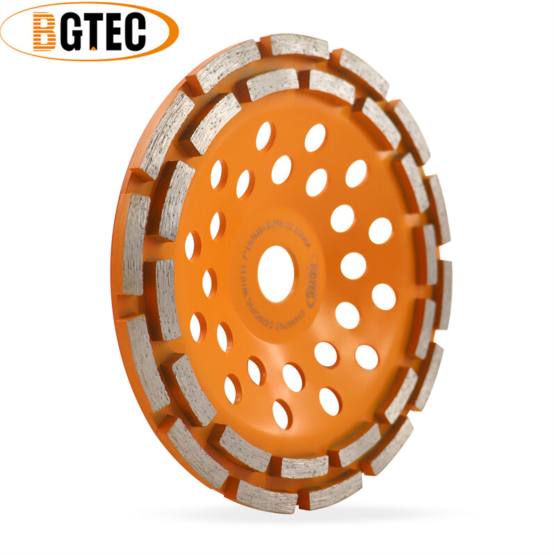 7”/180mm Double Row Diamond Grinding Wheel Granite Sanding Disc for Marble Tile