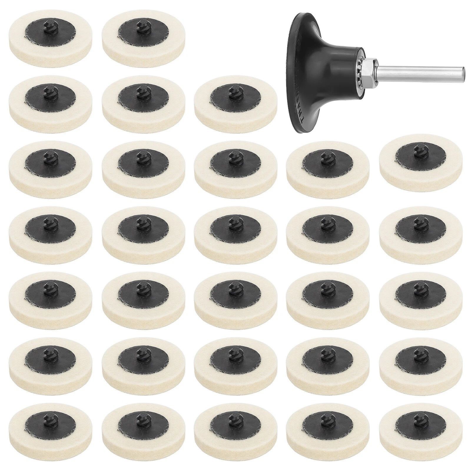 1/4 Inch (6mm) Shank Sanding Wheels Holder 2 Inch Disc Polishing Buffing Pads