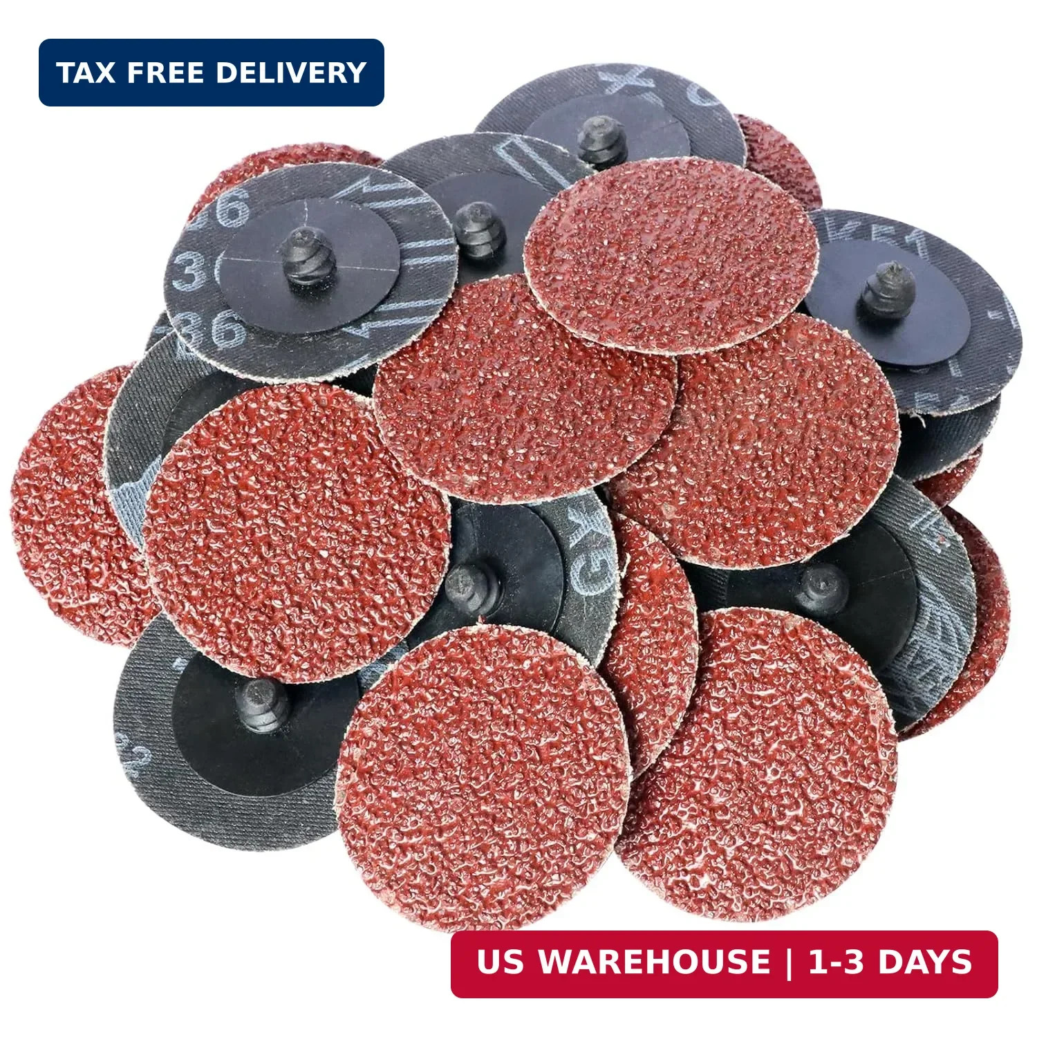 100Pcs 2″ inch Sanding Disc Surface Conditioning Quick Change Disc R-Type Sandpa
