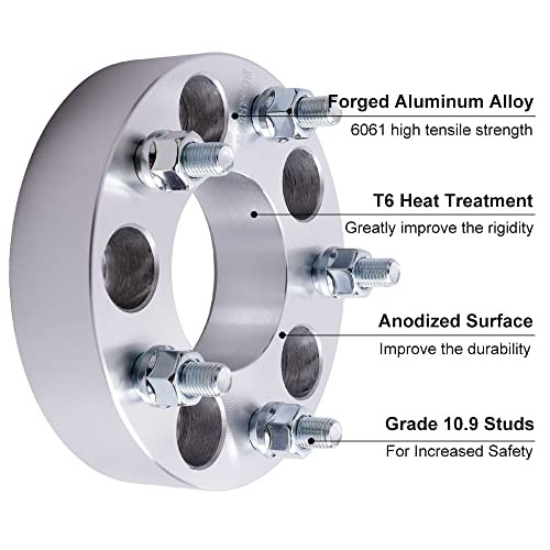 4PC 5×4.5 to 5×5.5 Wheel Adapters 1.5 Inch with 1/2″ Studs 1.5 Inch-4 PCS