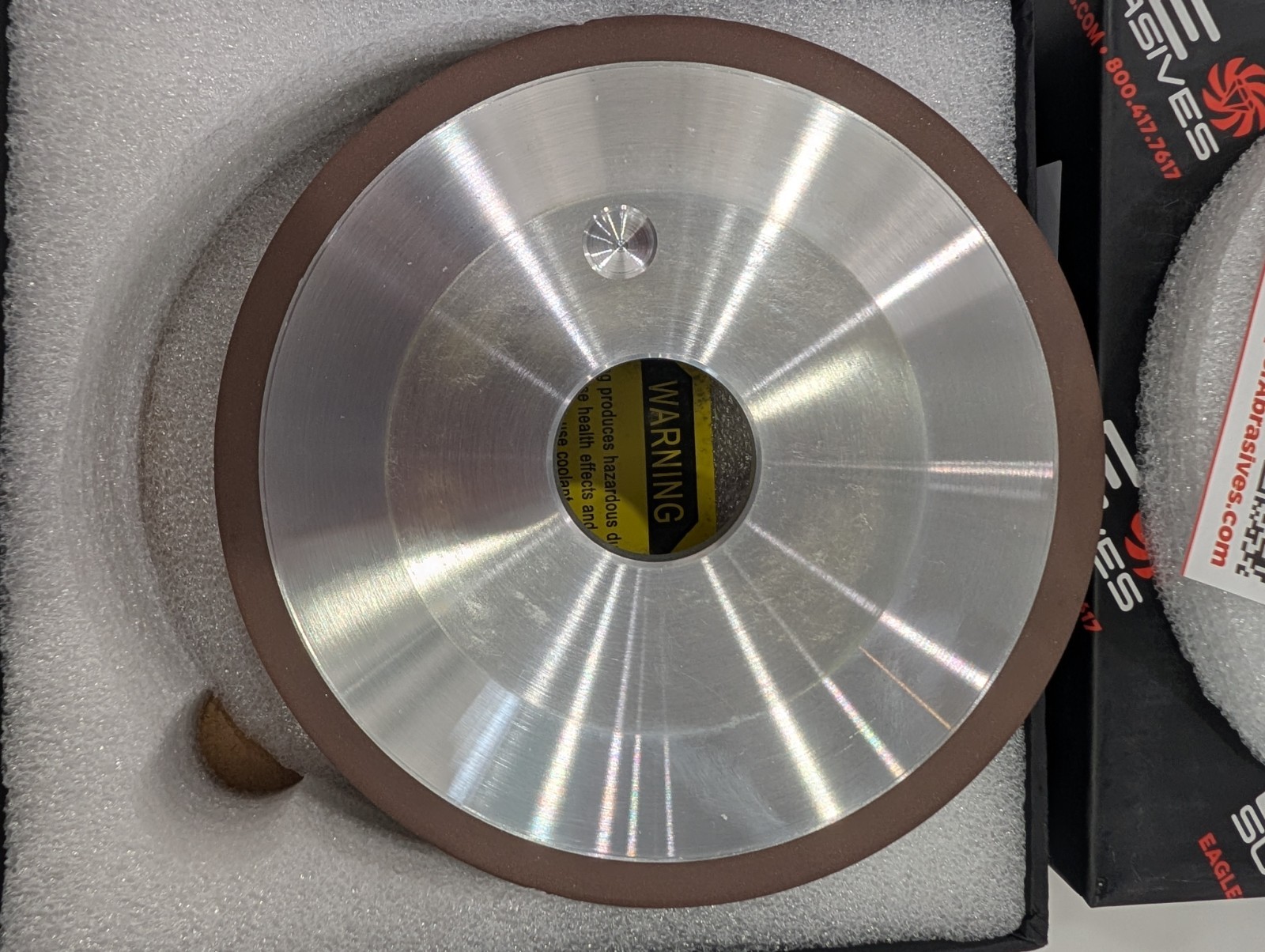 Eagle Superabrasives Diamond Grinding Wheel 12V9 150mm x 1/2in x 32mm D500 C100