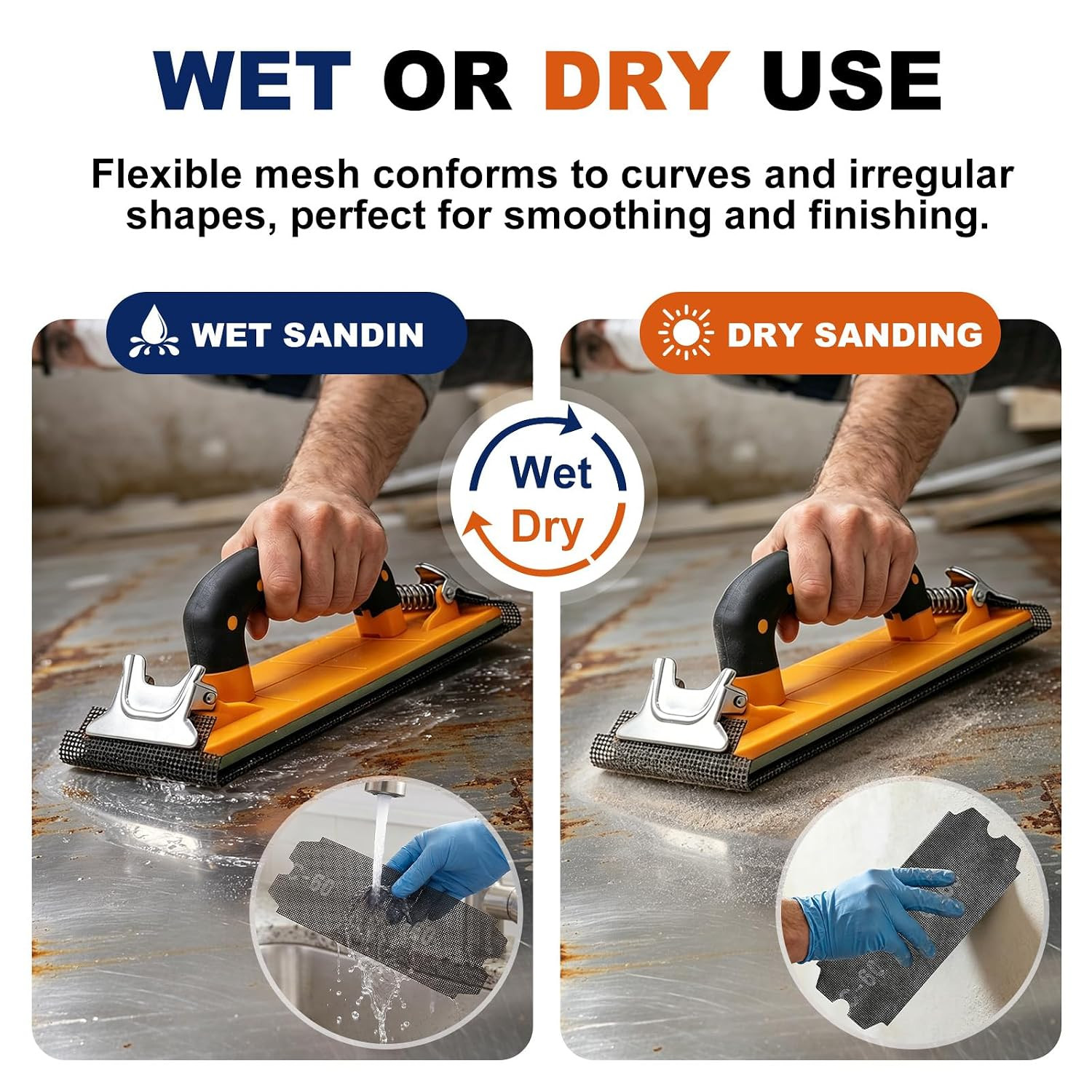 20Pcs 4-3/16″X11-1/4 Drywall Sanding Screen, 60-320 Grit Mesh Sandpaper | Silico