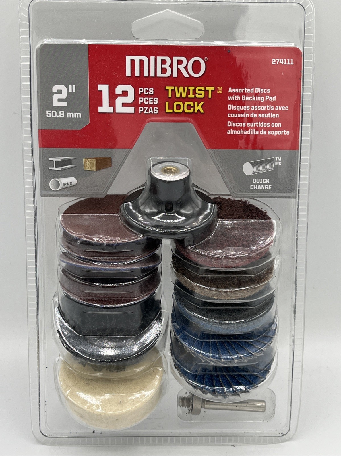 2 in. Twist-Lock Surface Conditioning Kit (12-Piece)