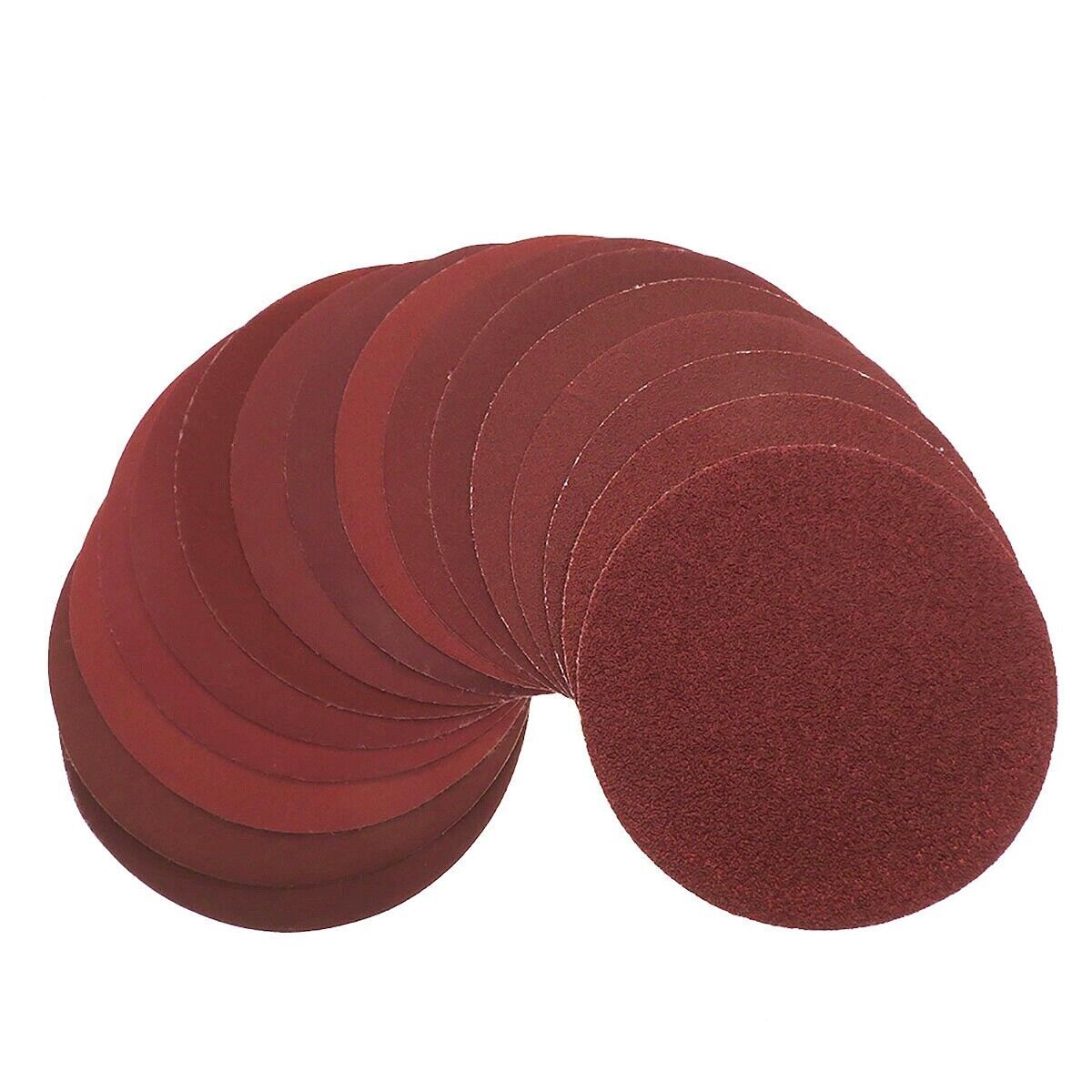 100Pcs 6-Inch 0-Hole Hook-And-Loop Sanding Discs Sander Paper for Drywall Sander