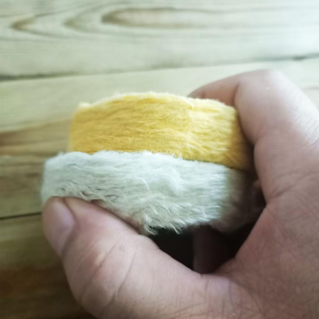 Luo ke 2 Pcs Ø3 x 3/8” Arbor Hole Cotton Buffing Polishing Wheels 3 inches