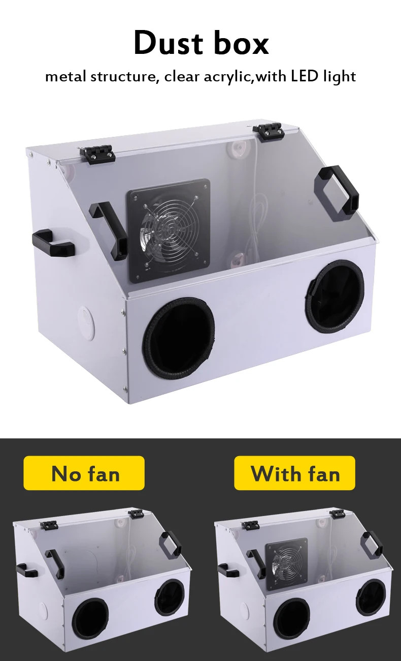 Compact Water Curtain Spray Booth with Negative Pressure Exhaust Fan ForHome Use