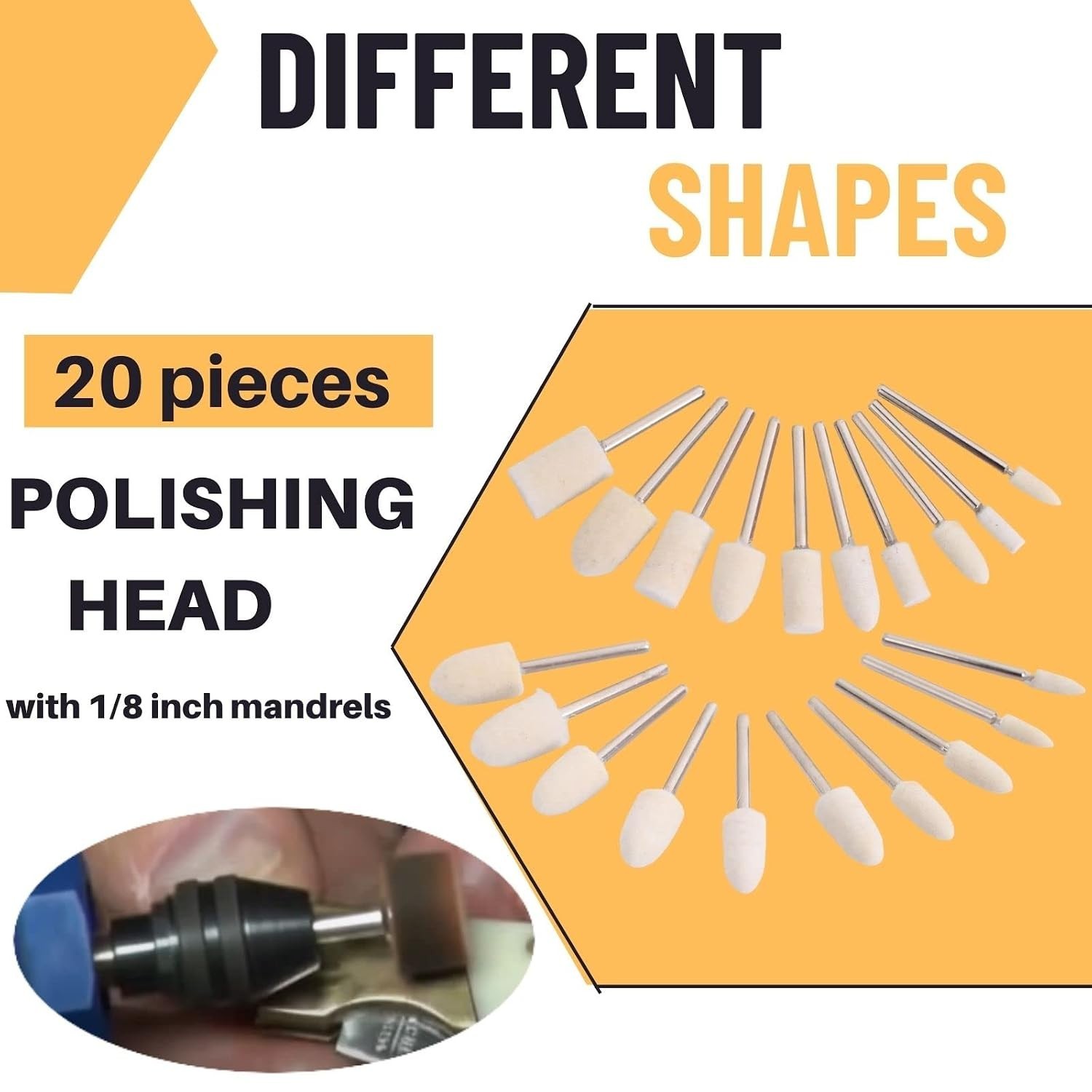 100PCS Polishing Buffing Wheel for Dremel Polishing Kit, Polishing Wheel for Dre