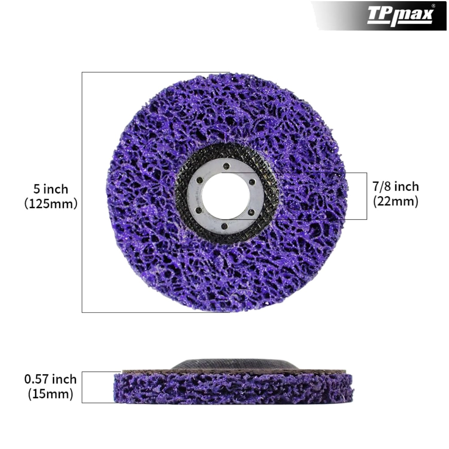 5″ Poly Strip Wheel Discs – Rust & Paint Removal (10 Pack)