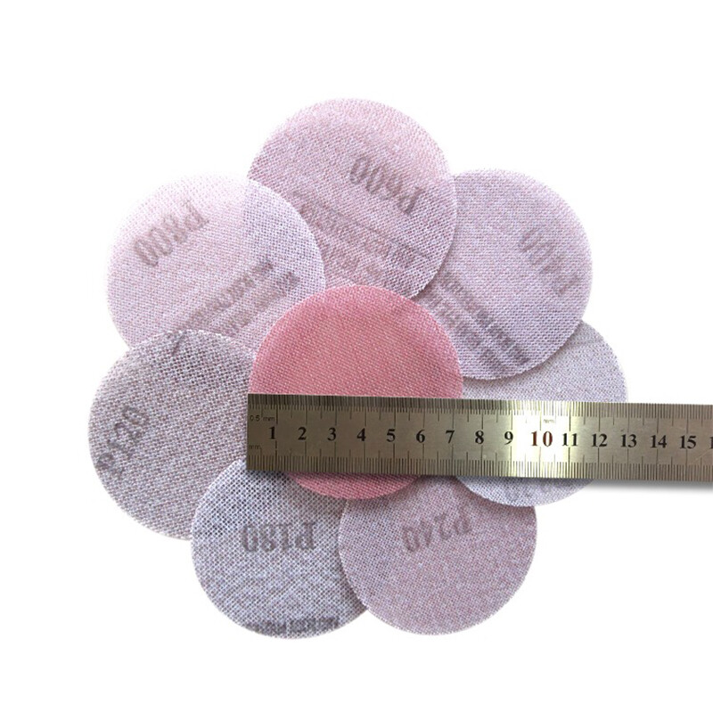 75mm 3” Dust-Free Sanding Discs Hook and Loop Mesh Sand Paper Pads 80-1000 Grit