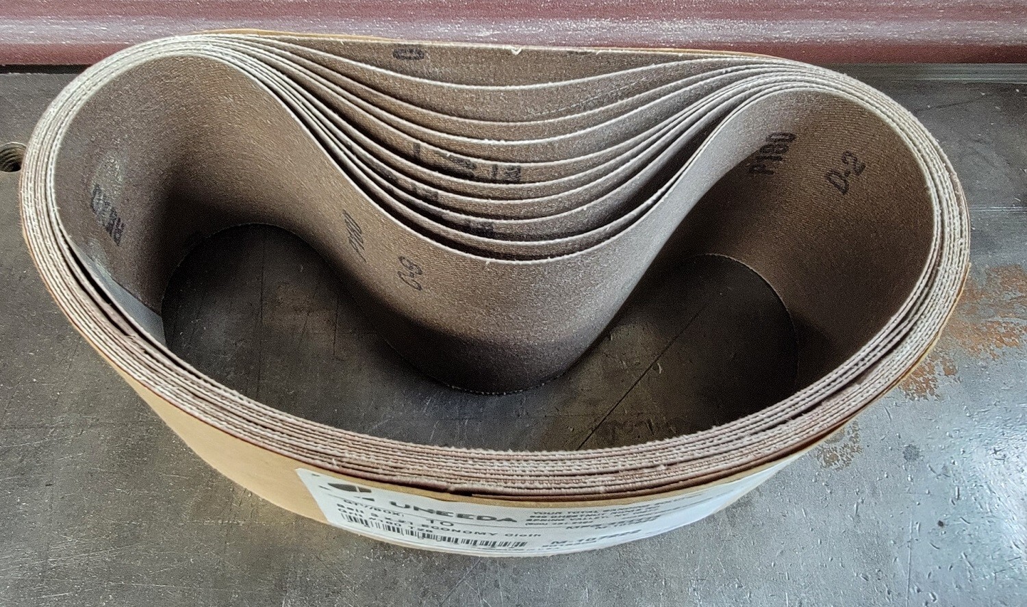Uneeda 3 x21 Sanding Belts 180 grit M-107222 Pkg. of 10