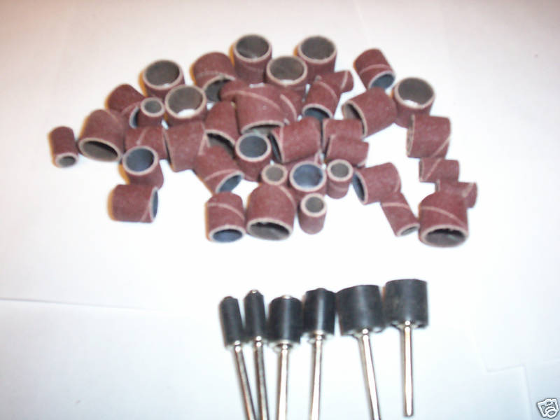 51pc SANDING DRUM DISC SLEEVES W/MANDRELS