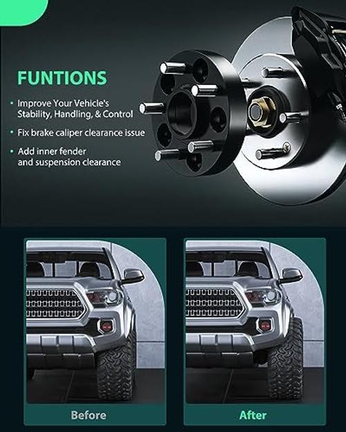 4pcs 5×100 to 5×114.3 Wheel adapters 15mm Bore 67.1mm Studs 12×1.5 5Lug Wheel