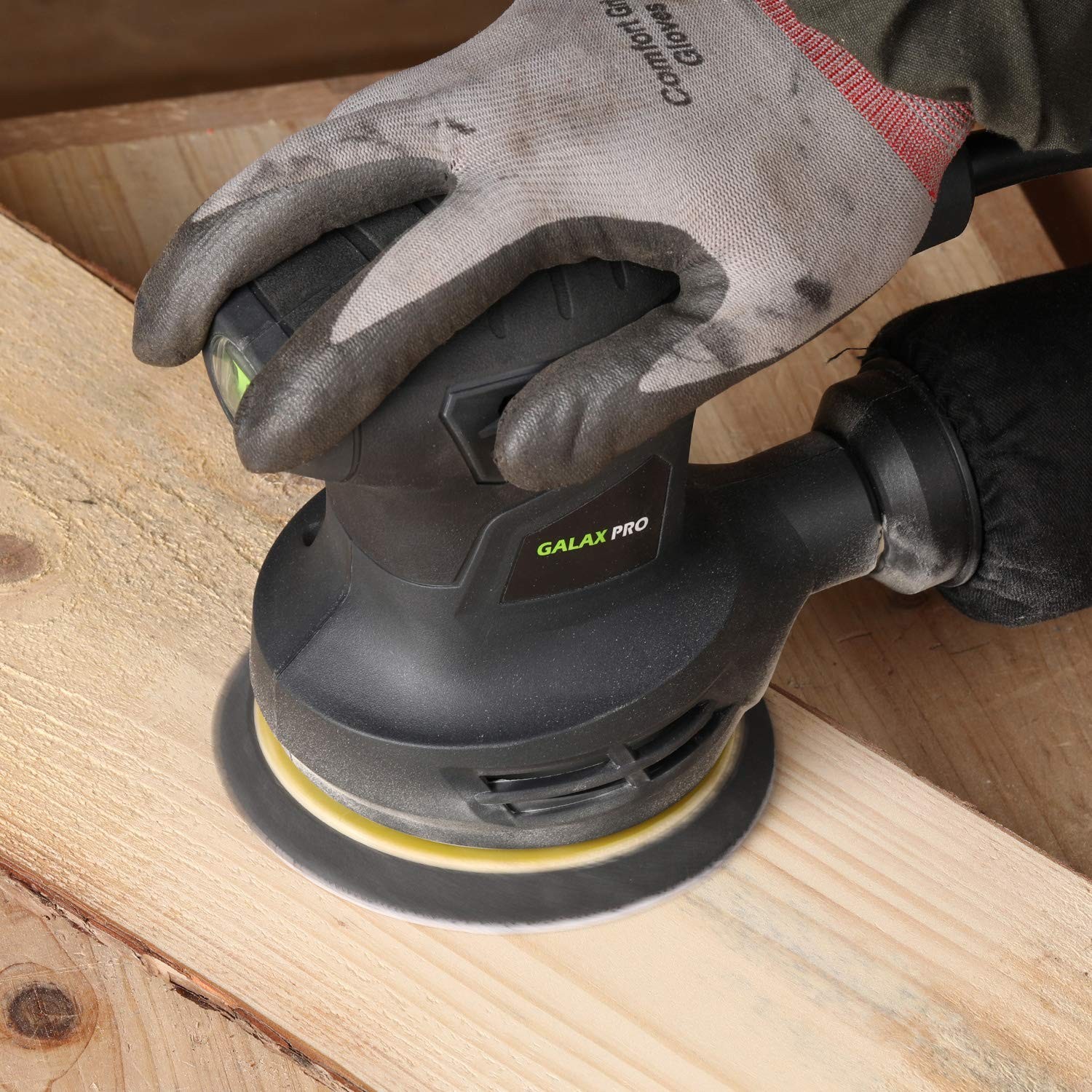 GALAX PRO 280W 13000OPM Max 6 Variable Speeds Orbital Sander with 15Pcs…