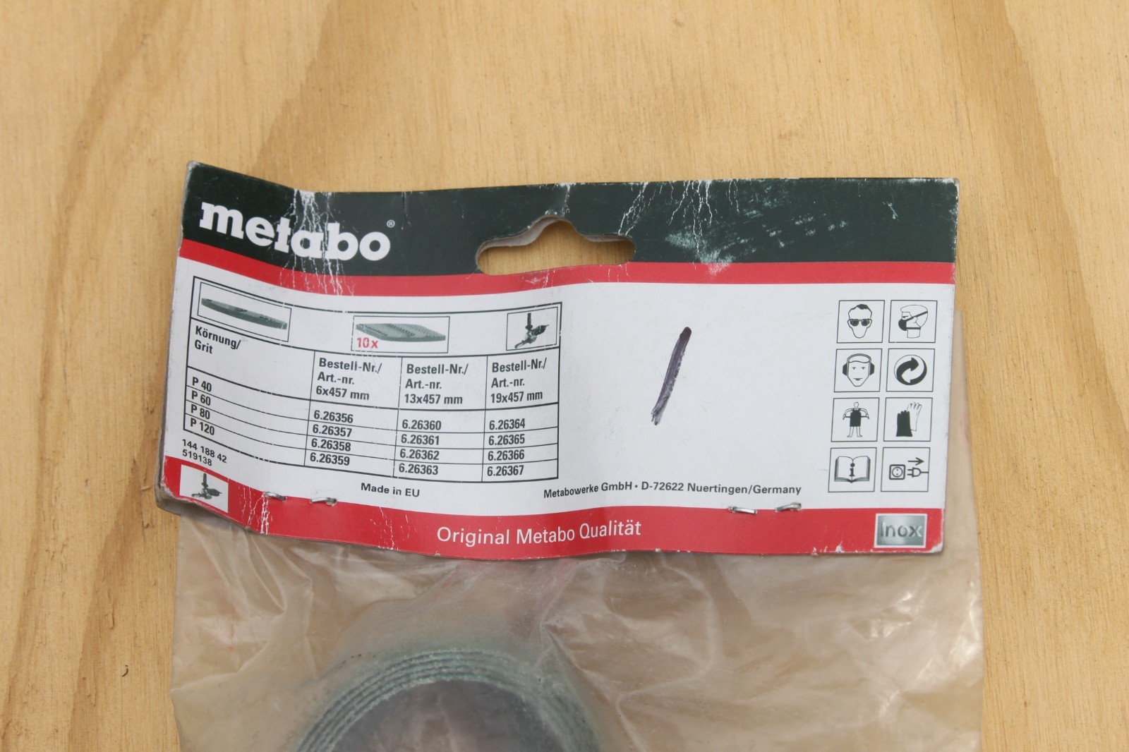 Sanding Belt 1/2″ x 18″ P60 CER 10/pk Mfr # 626361000