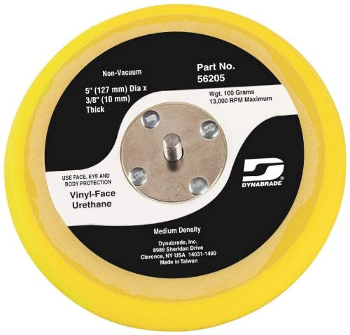 Dynabrade 56205 Sanding Disc Backing Pad, PSA Attachment, M Density – 5 in Dia.