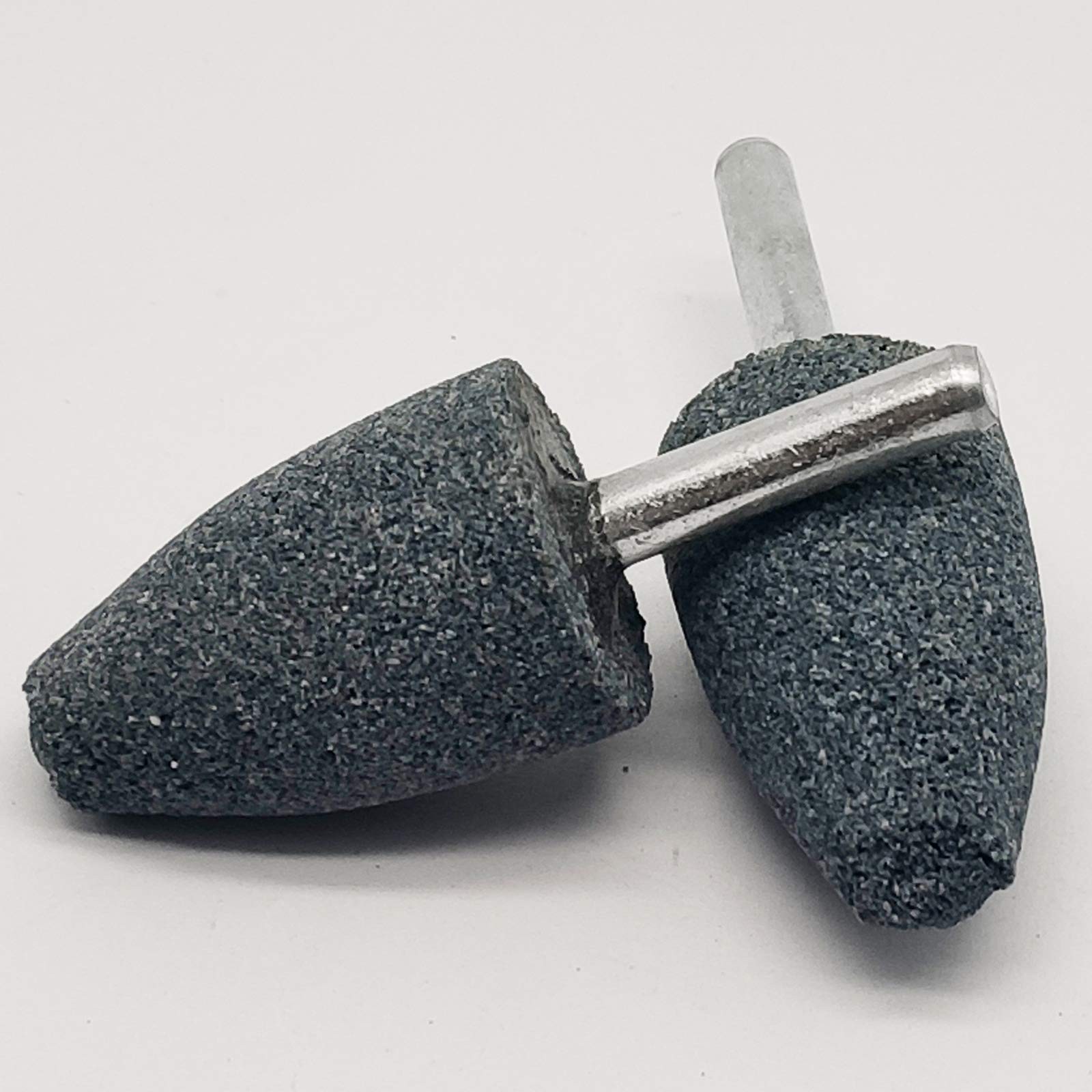 4 pcs 25mm Stone Rotary Grinding Bits with 1/4 Inch Shank, Aluminum Oxide Mou…