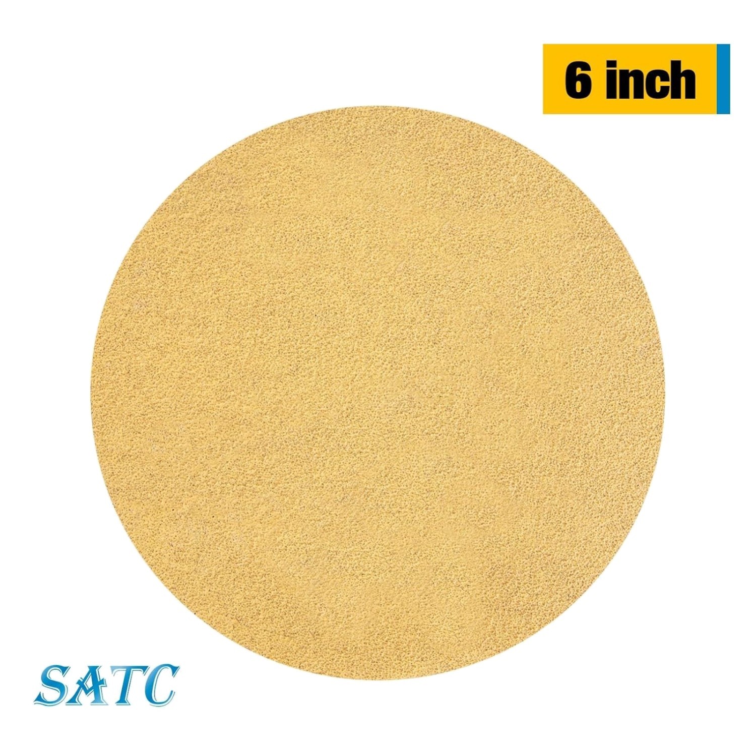 6″ 80 Grit Self-Stick Sanding Discs 200-Pack Aluminum Oxide