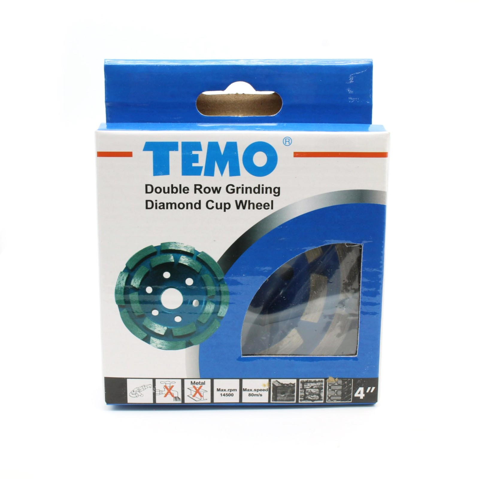 TMAX 4″ Diamond Grinding wheel, Segmented and Turbo Cup Wheel