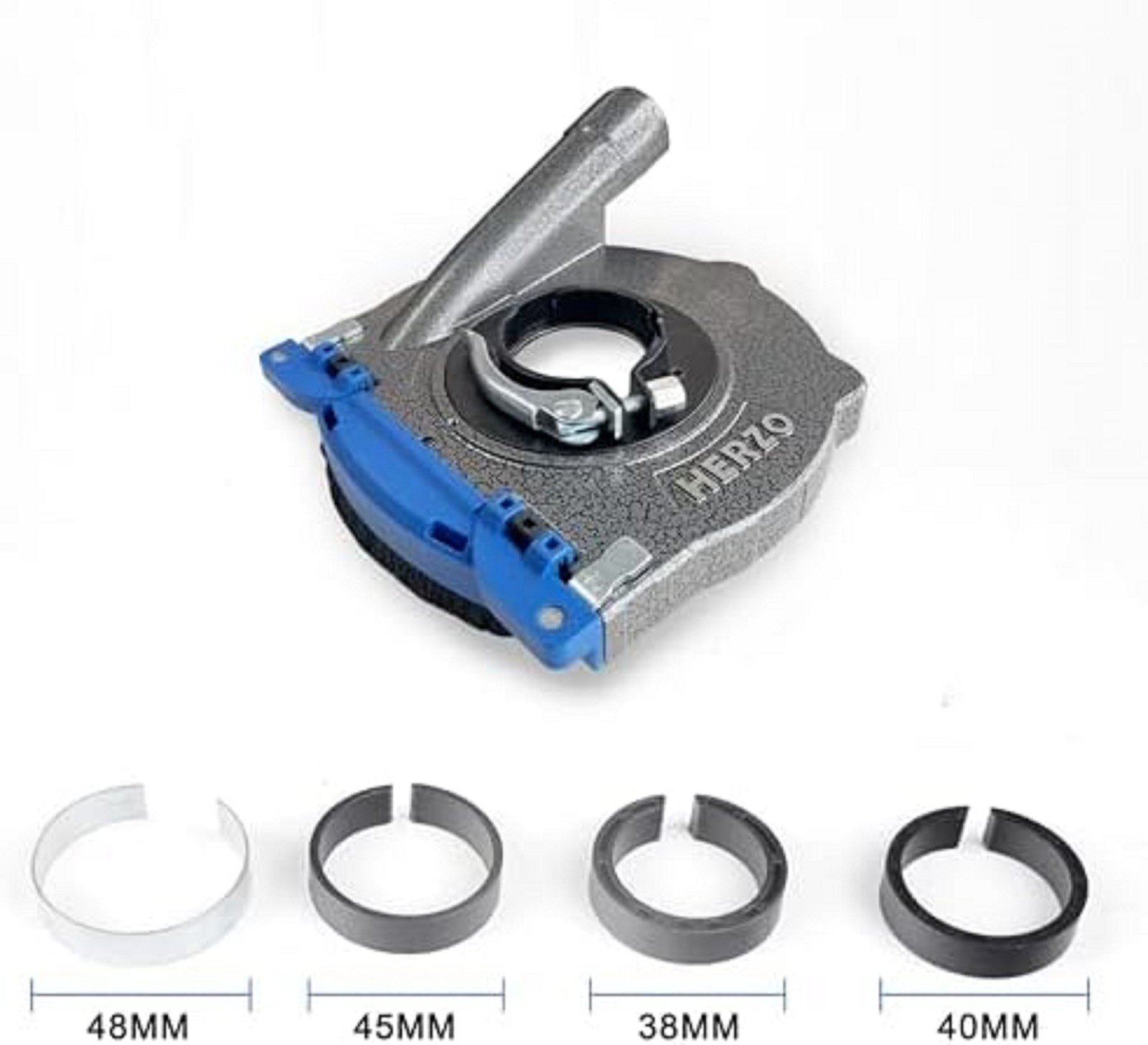 Aluminum Dust Shroud for Angle Grinder 4.5 Inch and 5 Inch, Includes 5Inch Diamo