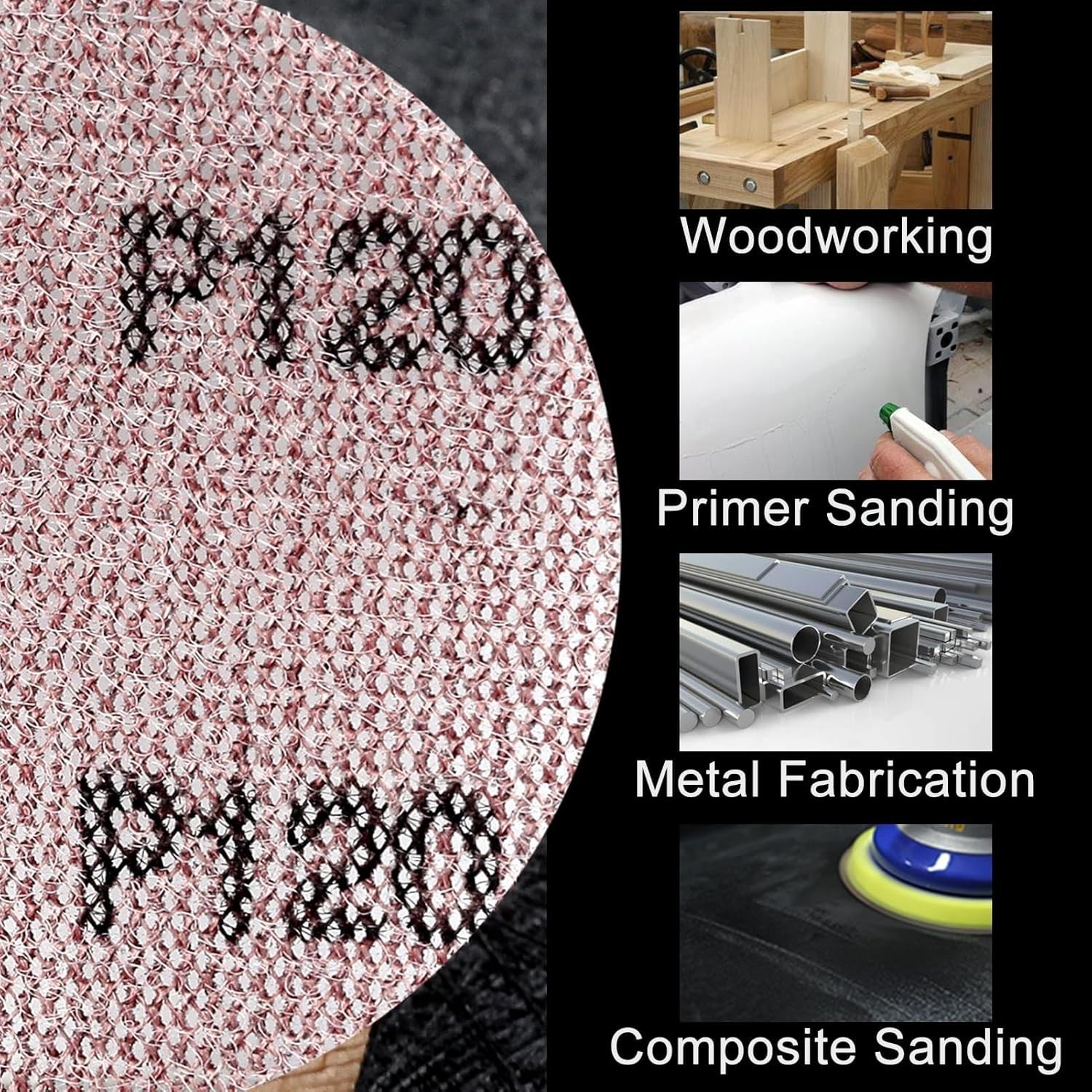 3-Inch 120 Grit Mesh Abrasive Dust Free Sanding Discs, Virtually Dust-Free, B…