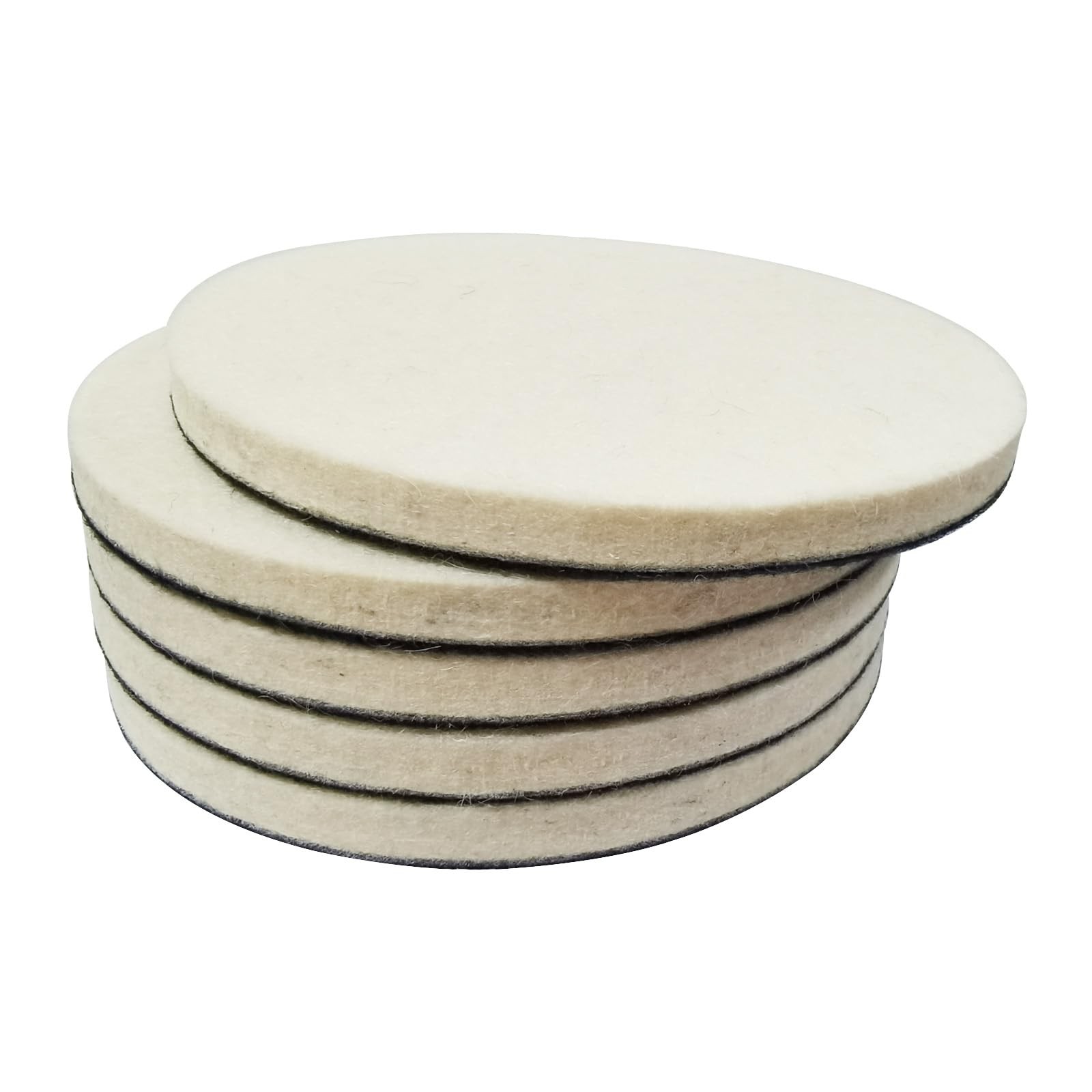 JUNLIXN 5 Inch Wool Felt Polishing Pads,5Pcs Buffing Wheels Polishing…