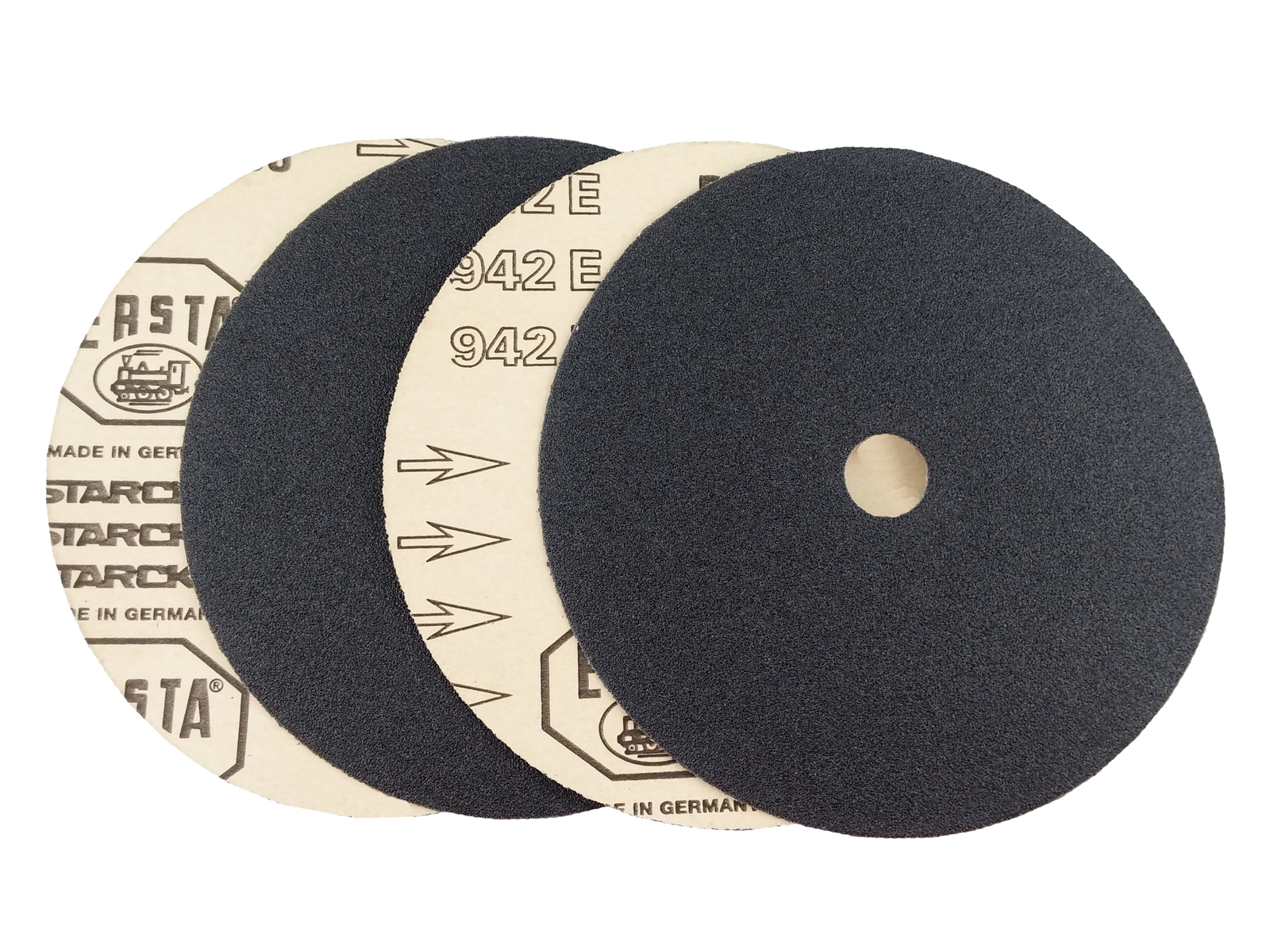 Starcke Premium 7″ x 7/8″ Black Heavy Duty Paper Bolt On Sanding Discs