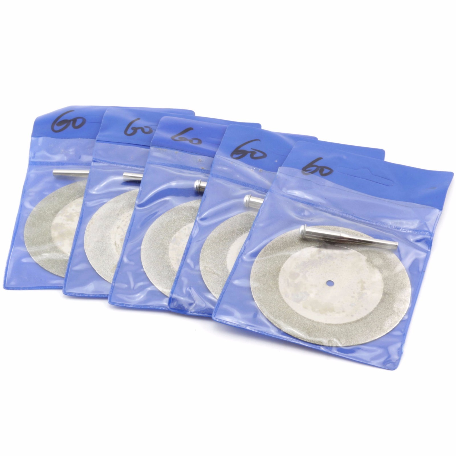 10Pcs 60mm Diamond Rotary Blade Saw Cut-off Disc Coated Cutting Wheel for Dremel