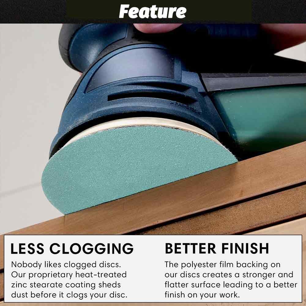 6in Sanding Discs 40-2000 Grit Wet Dry Sandpaper Hook Loop Orbital Sander Paper
