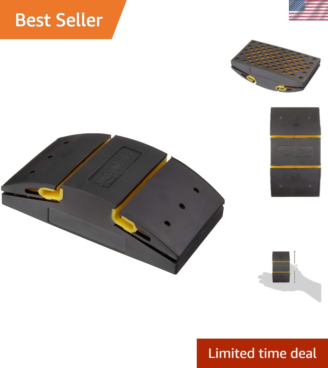 Versatile 5.1” Rubber Sanding Block with Steel Pin – Perfect for Any Surface