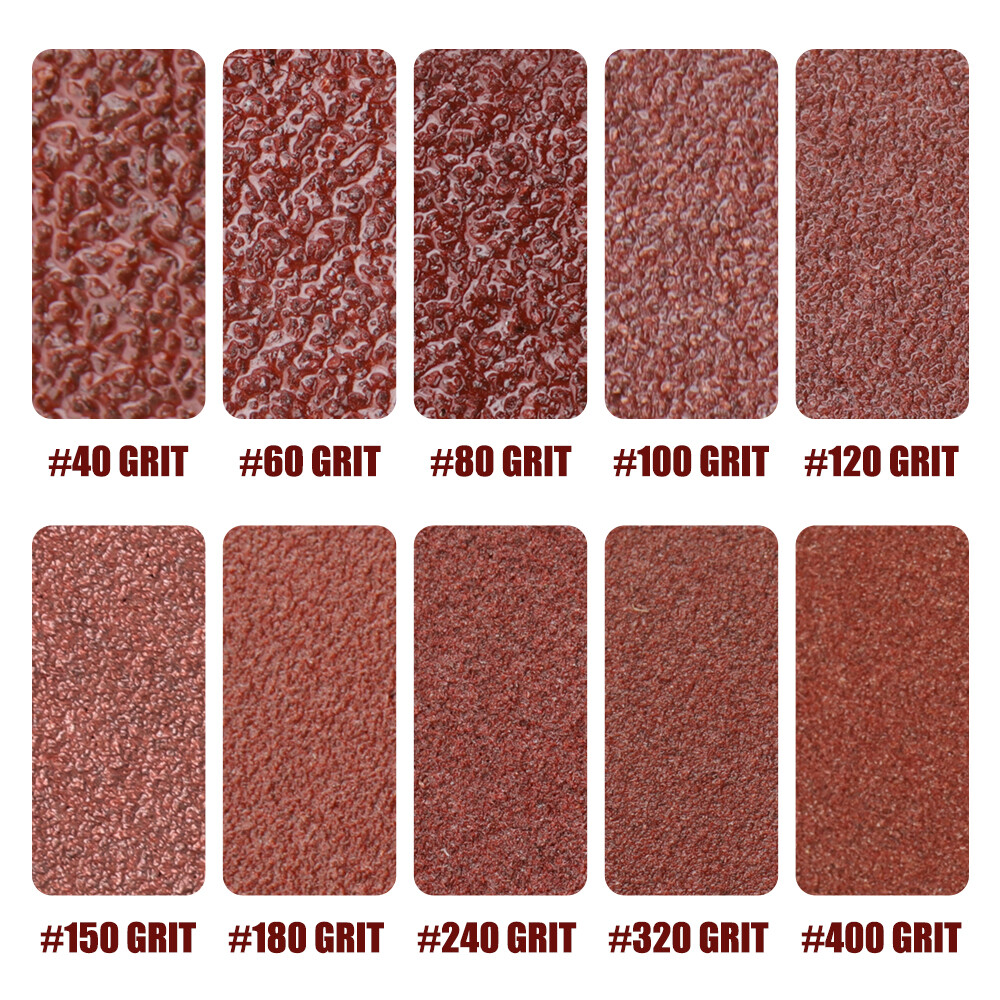 4 x 24/36 inch Sanding Belts 40-400 Grit Aluminum Oxide Belt Sander for Wood 5pc