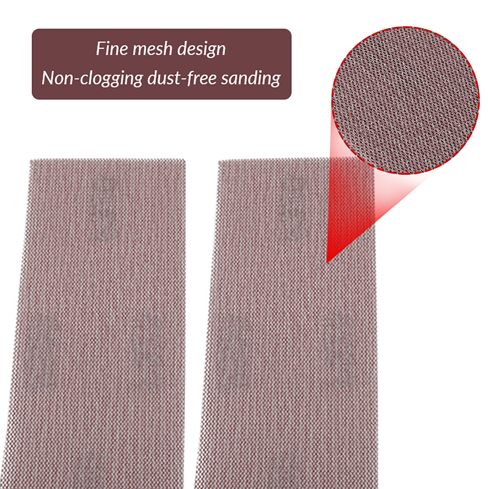 Sanding Sheet Abrasive Mesh Hook and Loop Hand Sander Screen Strips 93mm x 230mm