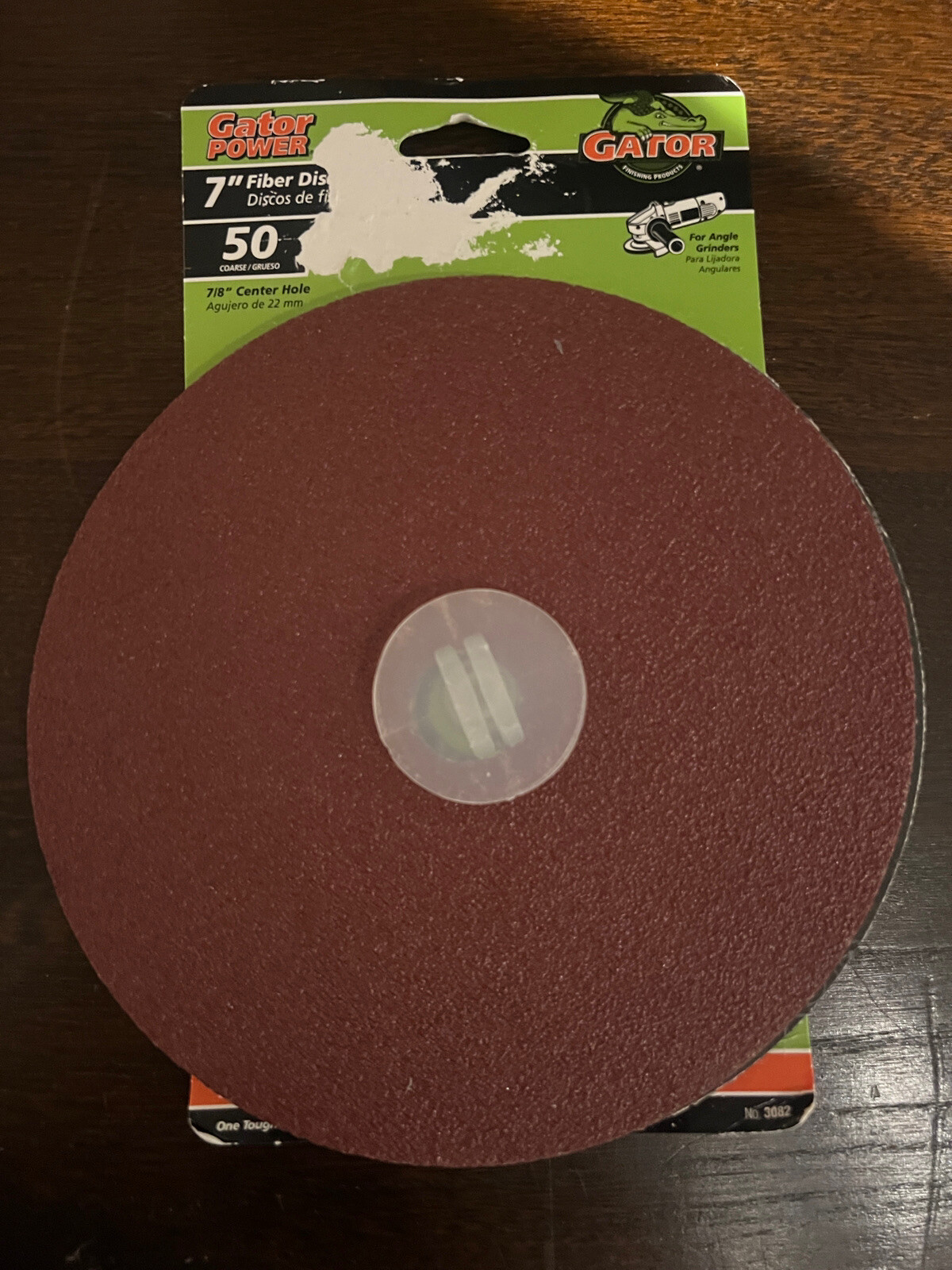 LOT of 6 Gator Power 7″ Fiber Discs 50 Coarse, 7/8 hole NEW