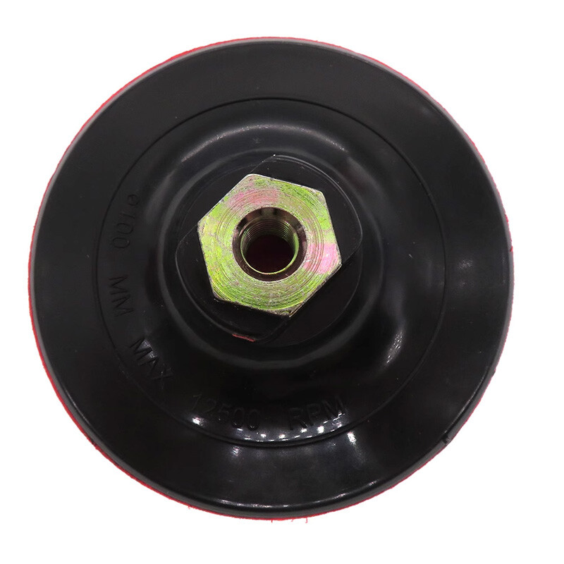 4 Inch 100mm Hook & Loop Backing Pad Polishing Sanding Angle Grinder M10 Thread