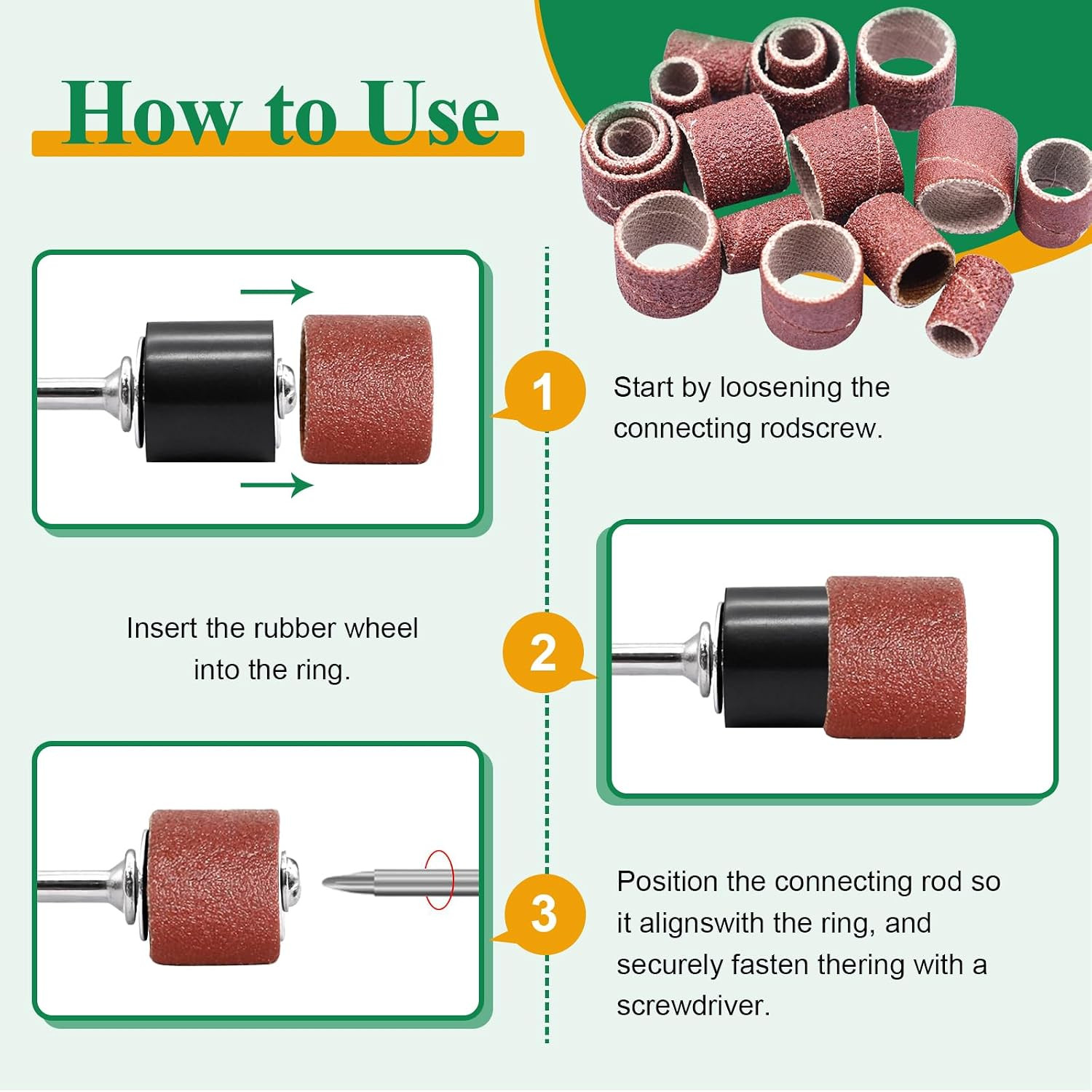 140PCS Polishing Buffing Wheel Kit,Buffing Wheels & Polishing Bits &Sanding Bits
