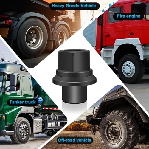 Pcs of Two Piece 19mm Sleeve Flanged M22x1.5 Wheel Nuts, 33mm Hex, 19 MM 6