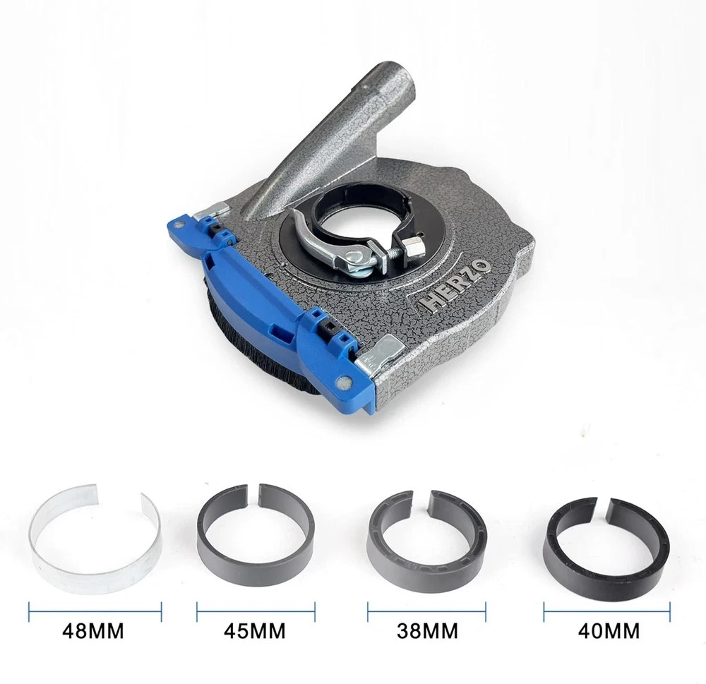 Aluminum Dust Shroud for Angle Grinder 4.5 Inch and 5 Inch, Includes 5Inch Diamo