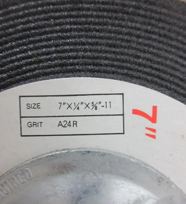 JET 7″ x 1/4″ x 5/8″-11″ A24R Ferrous Metal Grinding Wheel (Pack of 6) 57500610