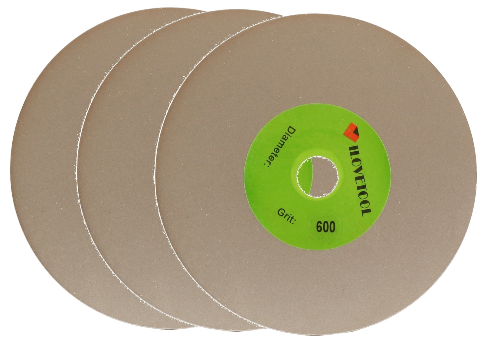 3Pcs 100mm 4 inch Diamond Grinding Disc Flat Lap Disc Stone Tools 600 Grit Fine