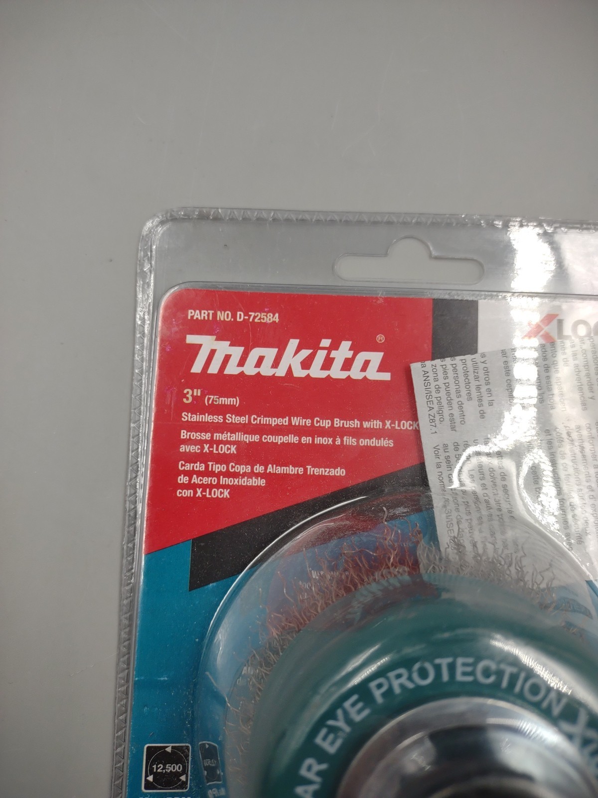 Makita X-Lock 3″ Stainless Steel Crimped Wire Cup Brush w/ X-LOCK ~ D-72584