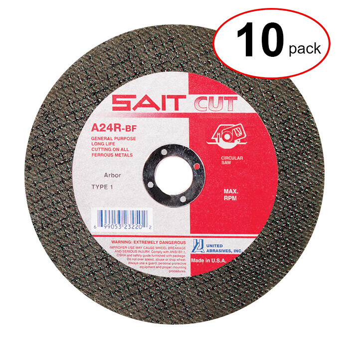 Sait 23455 – 14″X 1/8″X 20Mm A24R Metal – (10Pack)