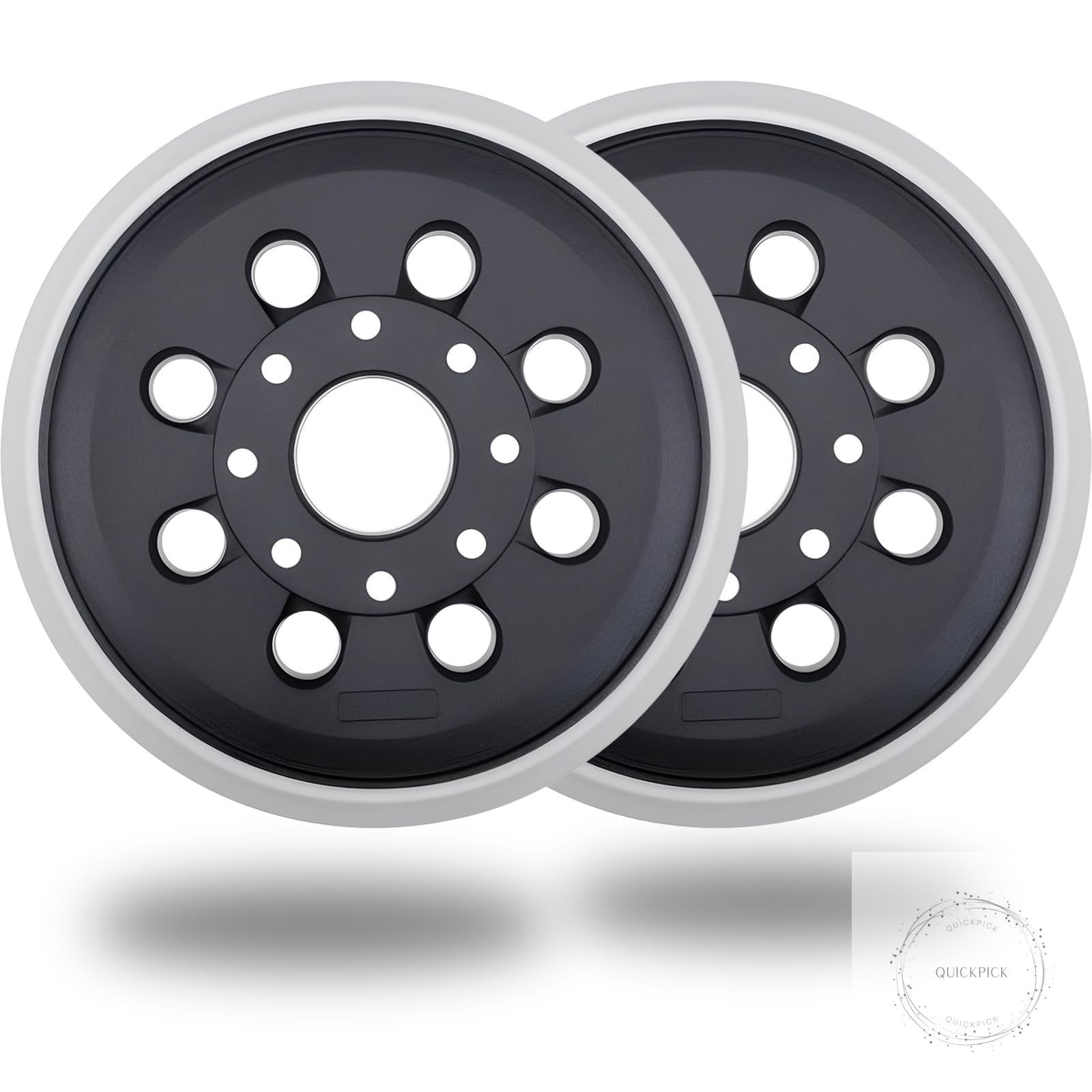 2 Pack 5 Inch 8 Hole Hook & Loop Replacement Sander Pad for 5″ Bosch ROS20VS,