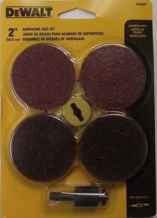 Dewalt DWAQDC 6 Pack Multi Grade High-Performance 2″ Surfacing Disc Kit