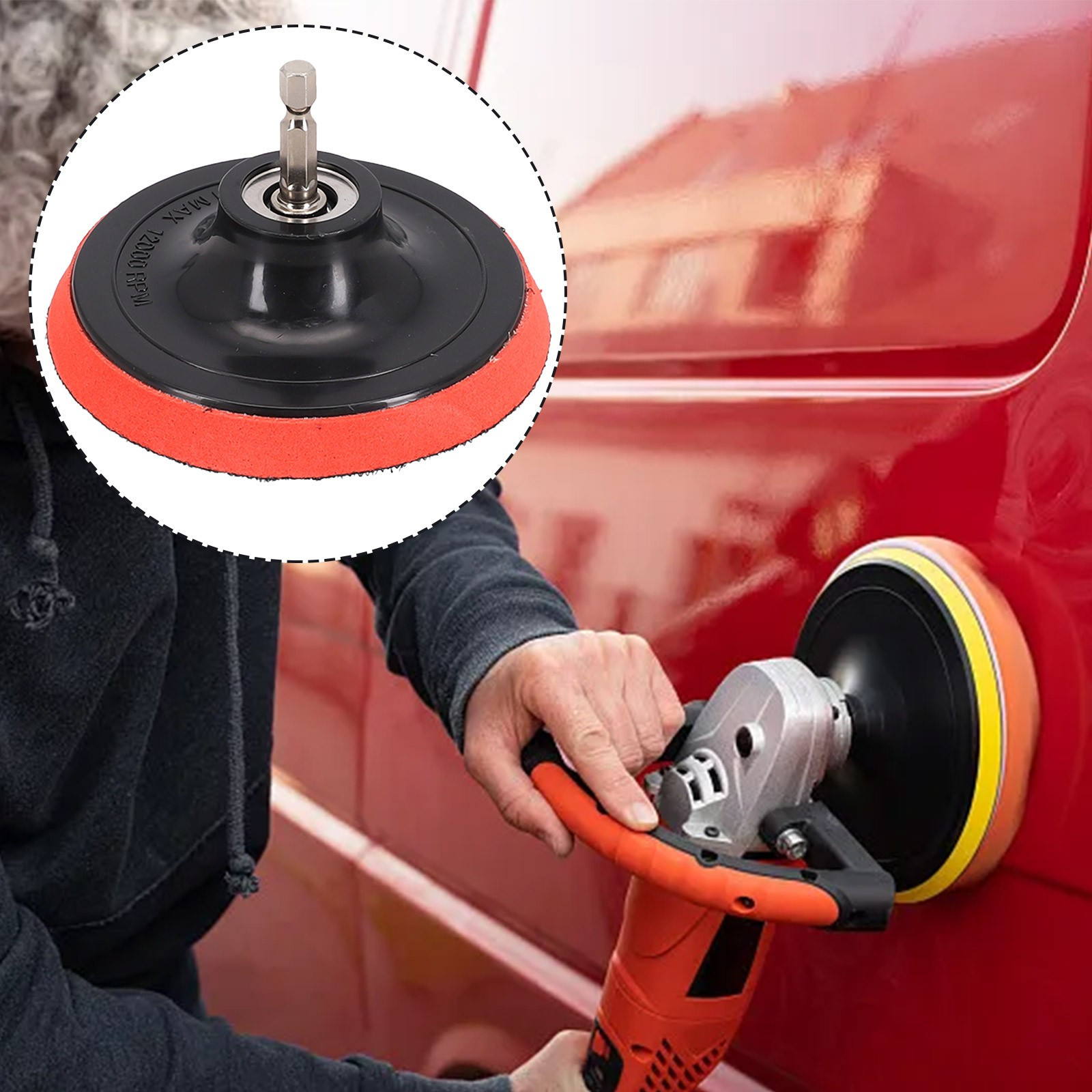Buffing Pad For Sanding Discs Buffing Pad 4 Inch/100mm Polyurethane Backing Pad