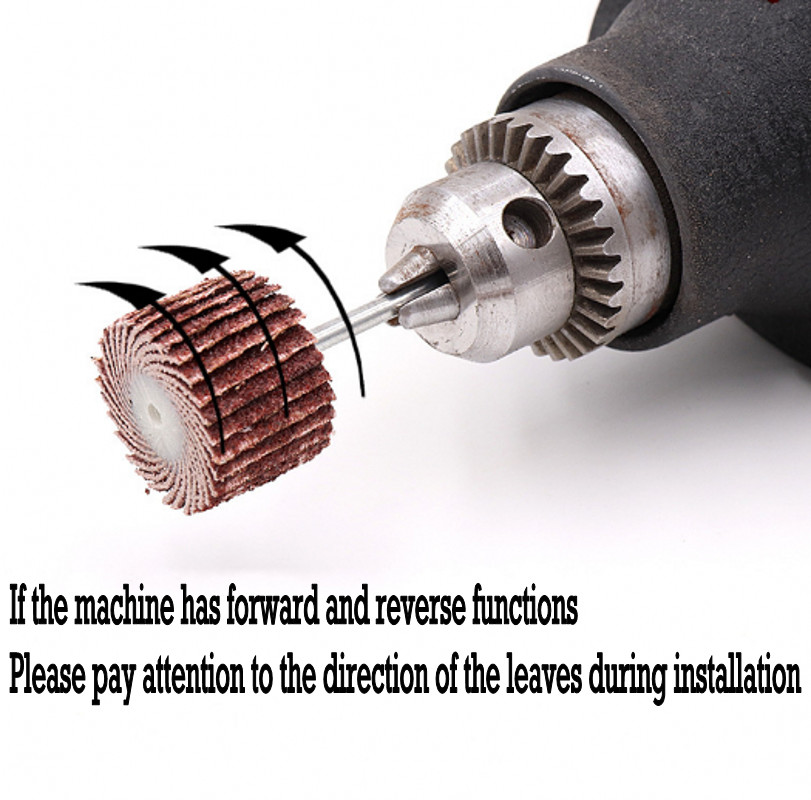 Active Handle Louver Grinding Head Sandpaper Cylindrical Grinding Head 8mm-20mm