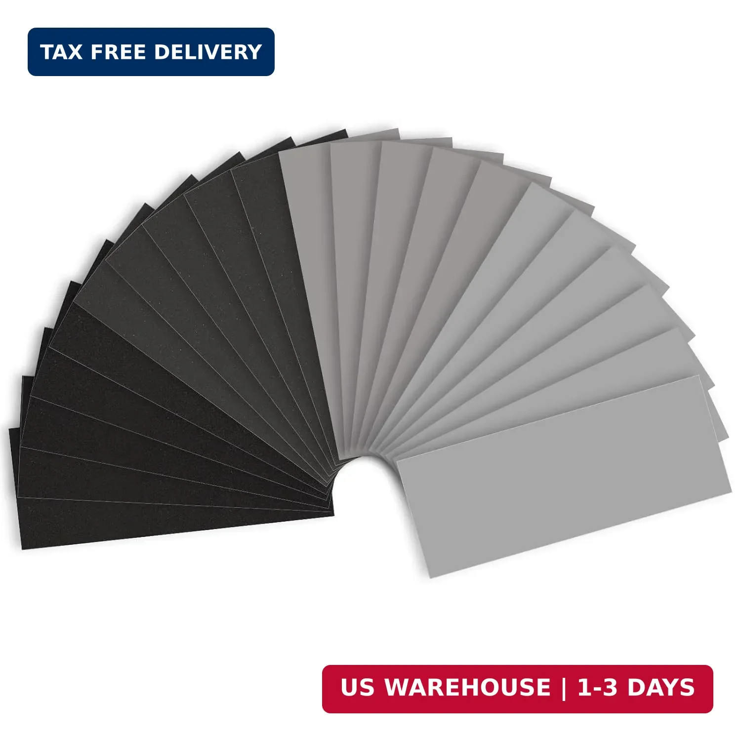 Fine Sandpaper Assortment 1000/2000/3000/5000 Grit, 20 Sheets, 9 x 3.6 Inch Wet