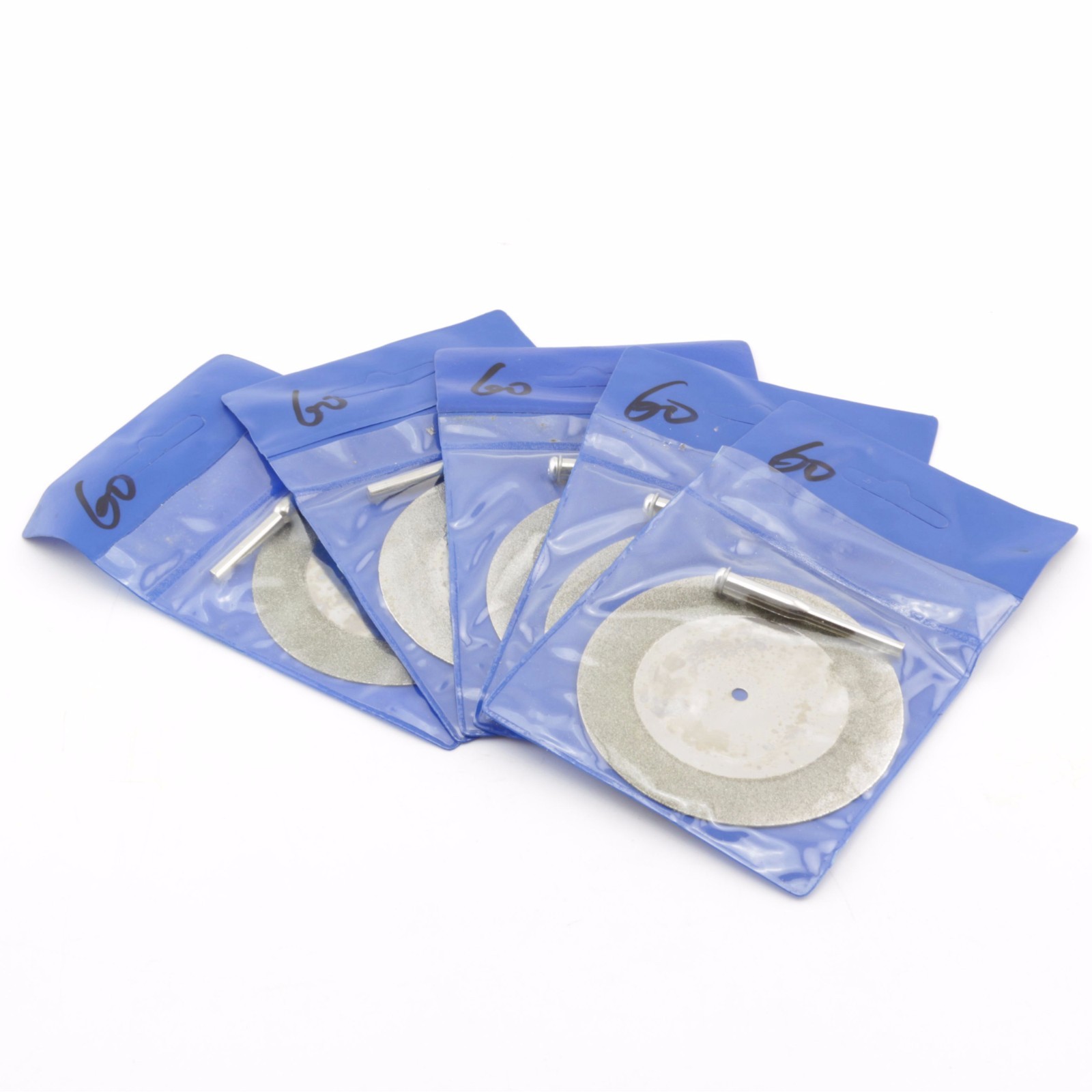 10Pcs 60mm Diamond Rotary Blade Saw Cut-off Disc Coated Cutting Wheel for Dremel