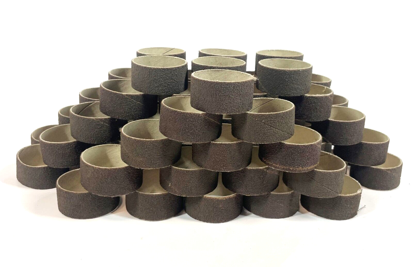 Lot of 65 2″ x 1″ Sanding Sleeves Bands for Drum Spindle Sander 80ish Grit