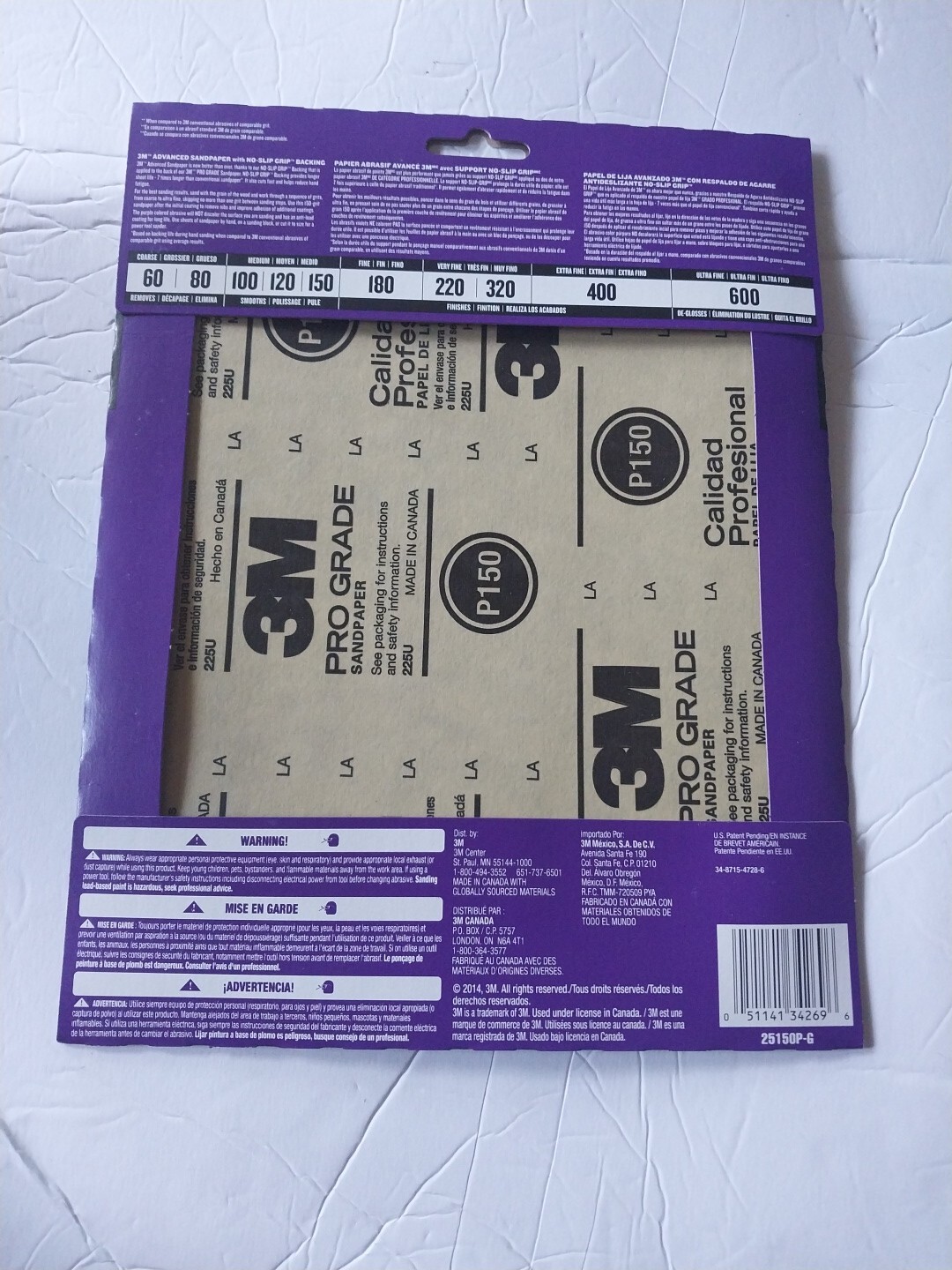 3M Pro Grade Precision Faster Sanding Sanding Sheets 150 grit Medium, 9 in x 11
